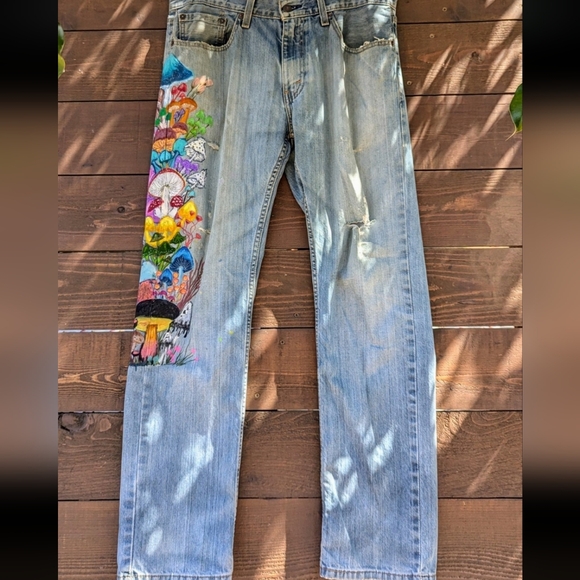Levi's Other - Custom Hand Painted Levi's Jeans Size 32/32